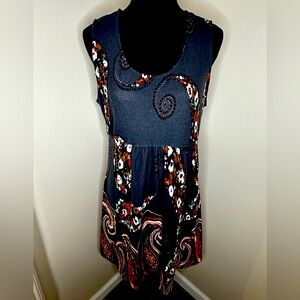 Women’s A frame vivid color dress.